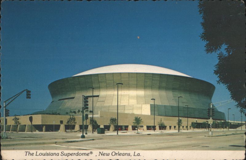 The Louisiana Superdome, World's Largest Enclosed Stadium New Orleans