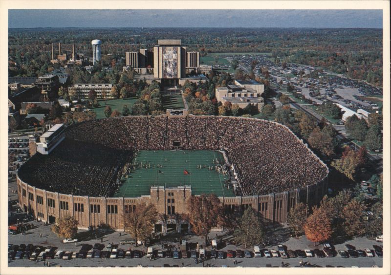 Notre Dame Stadium Capacity Game Day October Battle Indiana