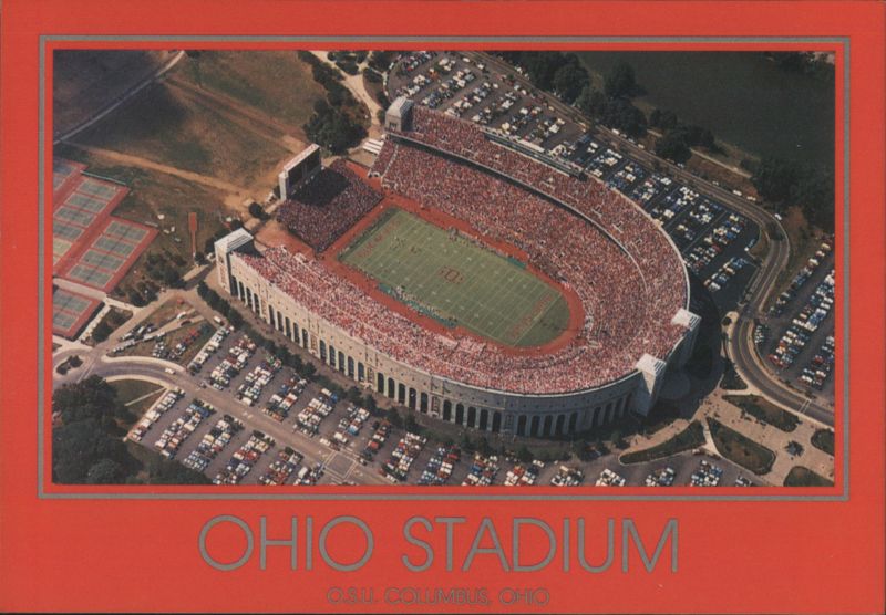 OHIO STADIUM Aerial View, Home of the Buckeyes Columbus
