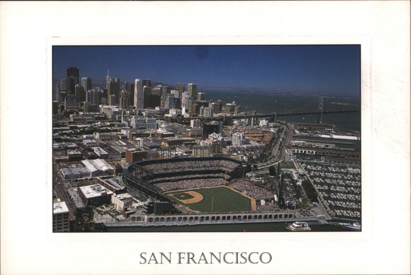 Pacific Bell Park, San Francisco Skyline & Bay Bridge California