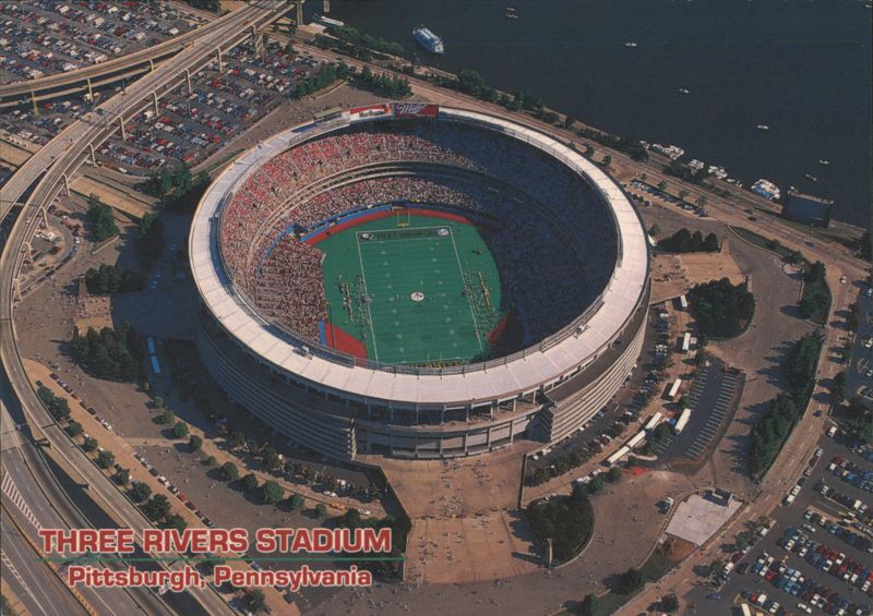 Aerial View of Three Rivers Stadium, Pittsburgh PA Pennsylvania