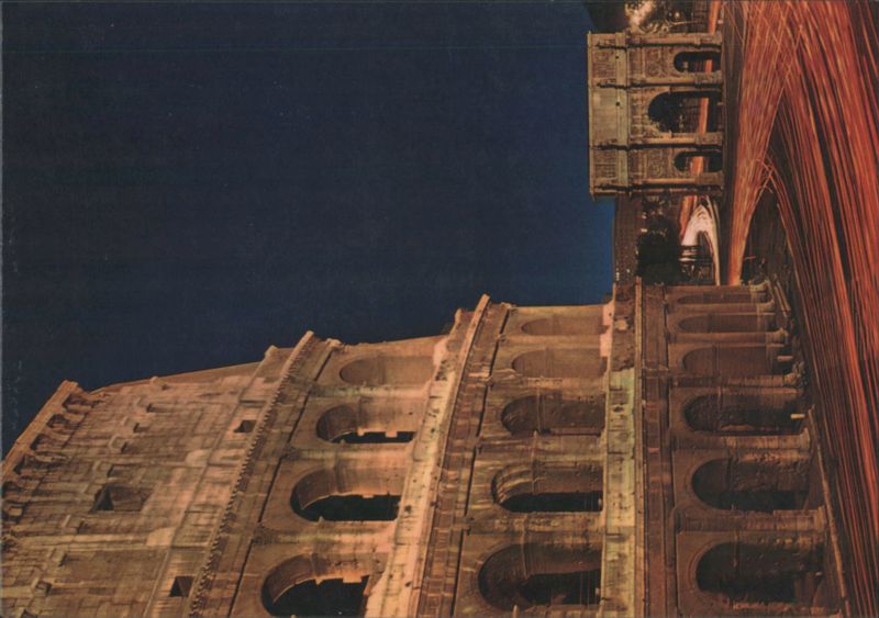 Arch of Constantine and Colosseum, Night View Rome Italy