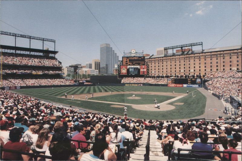 Camden Yards Baseball Stadium View 1992 Baltimore Maryland