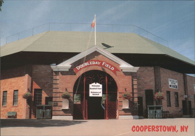 Doubleday Field Entrance, Birthplace of Baseball Cooperstown New York