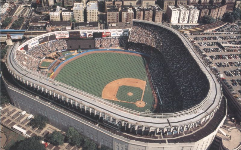 Aerial View of Yankee Stadium, Home of the Yankees New York