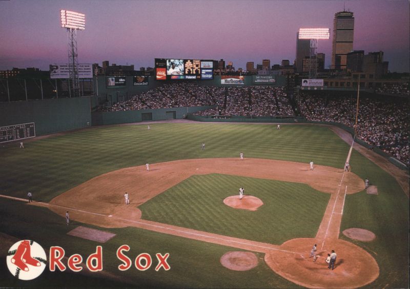 Fenway Park Night Game View, Boston Red Sox Massachusetts