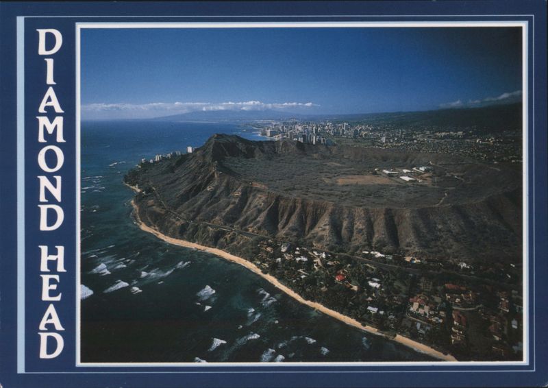 Diamond Head Crater Dormant Volcano Edge of Waikiki Honolulu Hawaii