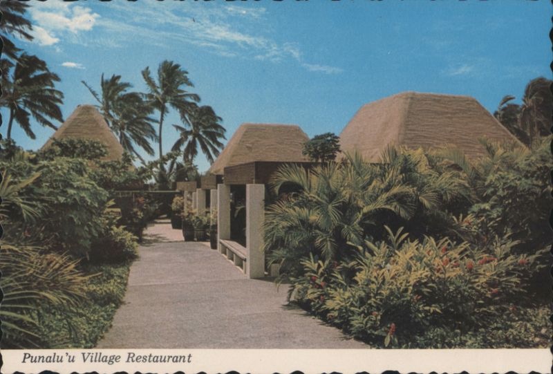 Punalu'u Village Restaurant Tropical Setting Hawaii