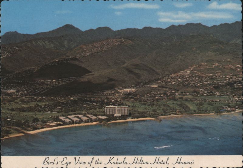Bird's-Eye View of the Kahala Hilton Hotel, Hawaii Honolulu
