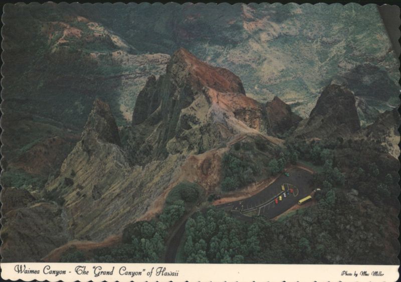 Aerial View Waimea Canyon, The Grand Canyon of Hawaii