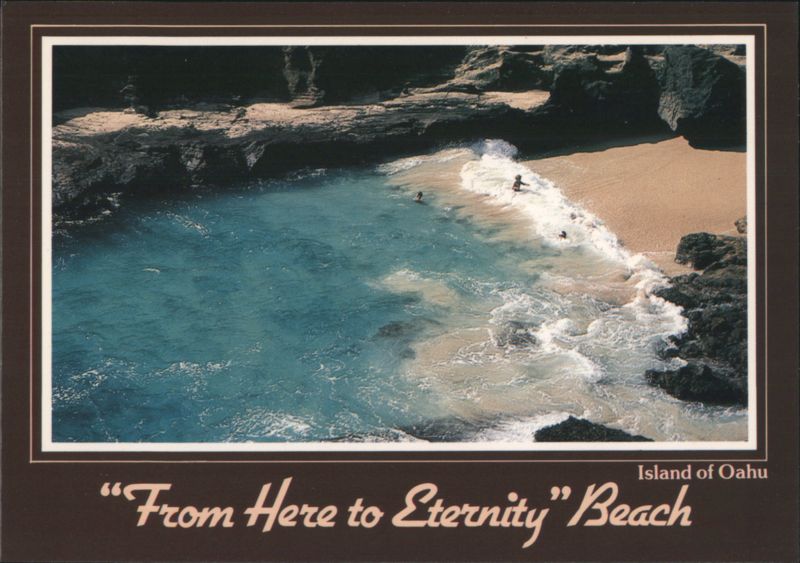 From Here to Eternity Beach, Oahu, Hawaii Scenic View