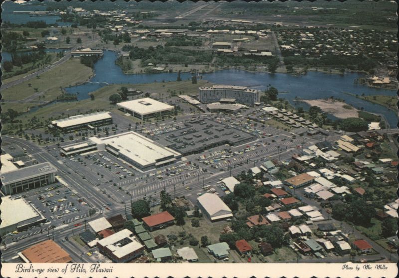 Hilo Mall Shopping Center, Hilo Lagoon Hotel, Hilo Airport Hawaii