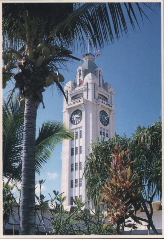 Aloha Tower, Honolulu Harbor Maritime Signal Point Hawaii