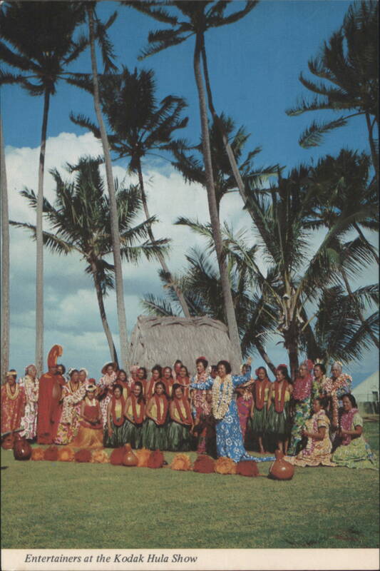 Entertainers at the Kodak Hula Show, Hawaii Honolulu