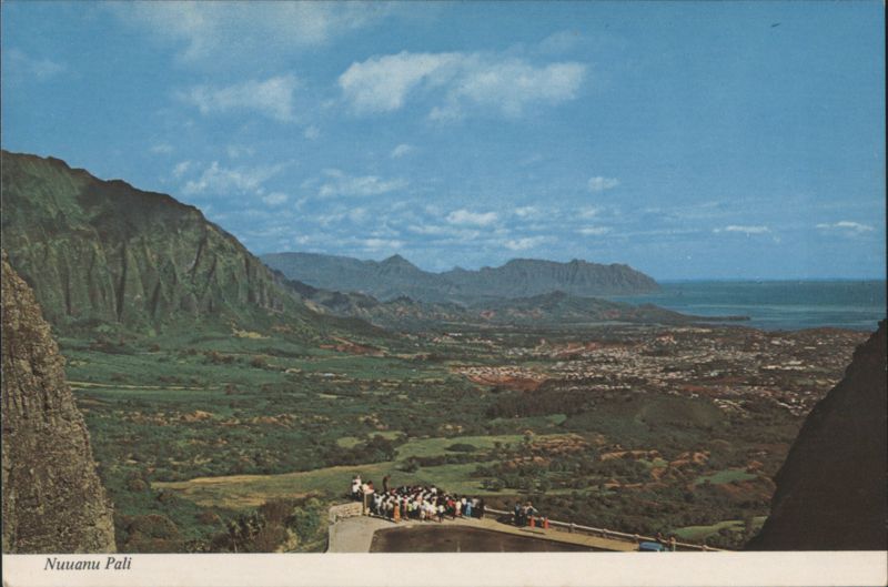 Nuuanu Pali Lookout View, Oahu Honolulu Hawaii