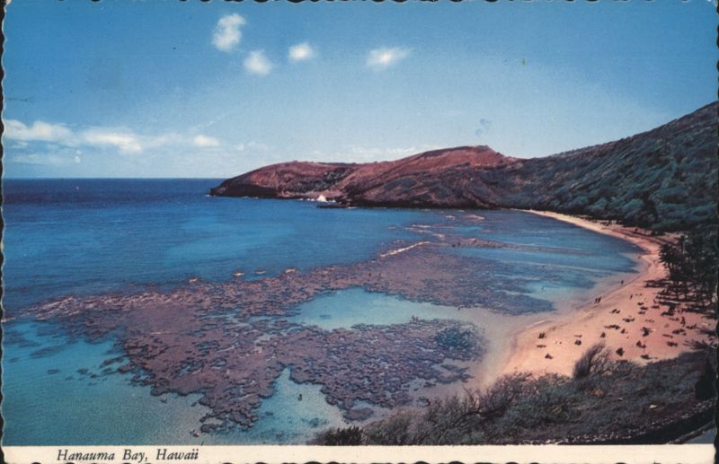 Hanauma Bay Volcanic Crater Reef Landscape, Hawaii