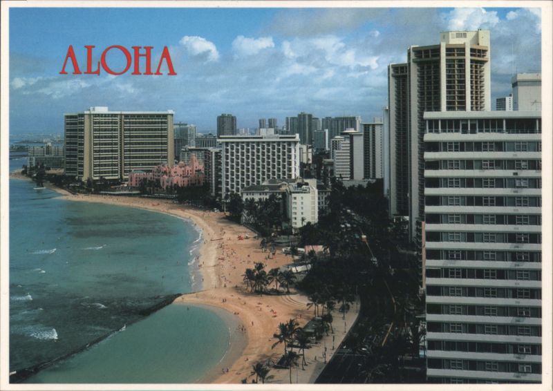 Waikiki Beach Hotels including Royal Hawaiian ALOHA Honolulu