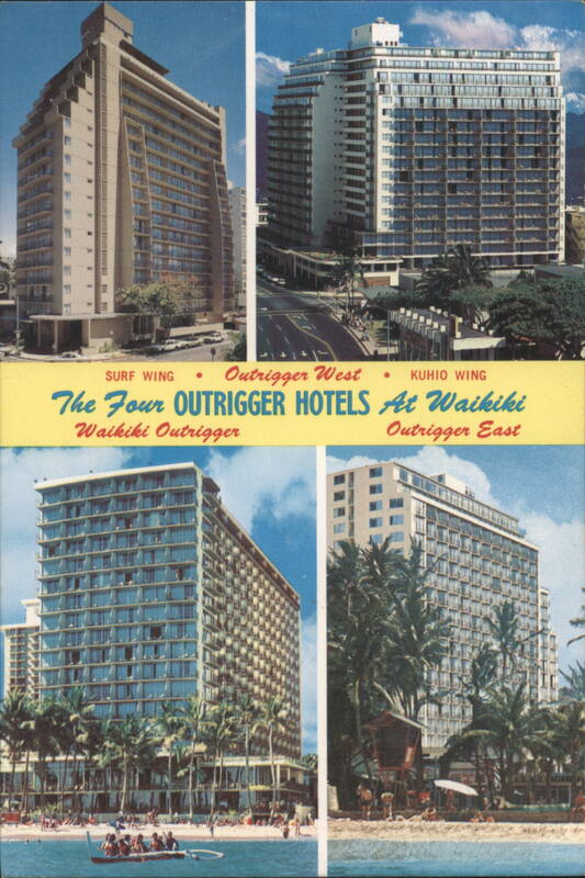 The Four Outrigger Hotels At Waikiki Honolulu Hawaii