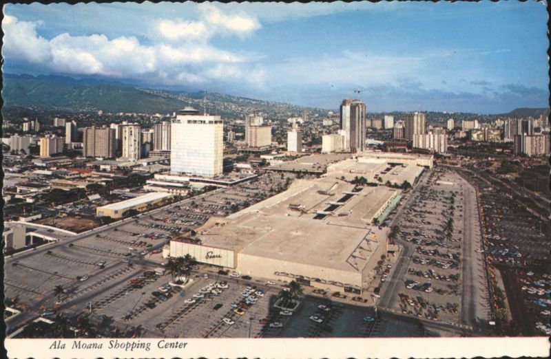 Ala Moana Shopping Center, Honolulu, Hawaii Aerial View