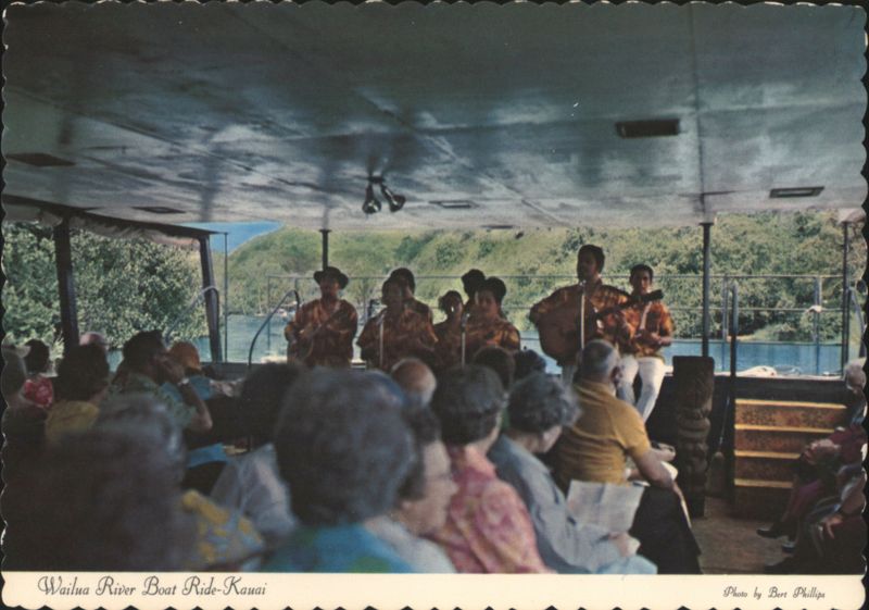 Wailua River Boat Trip Musicians, Kauai, Hawaii Bert Phillips