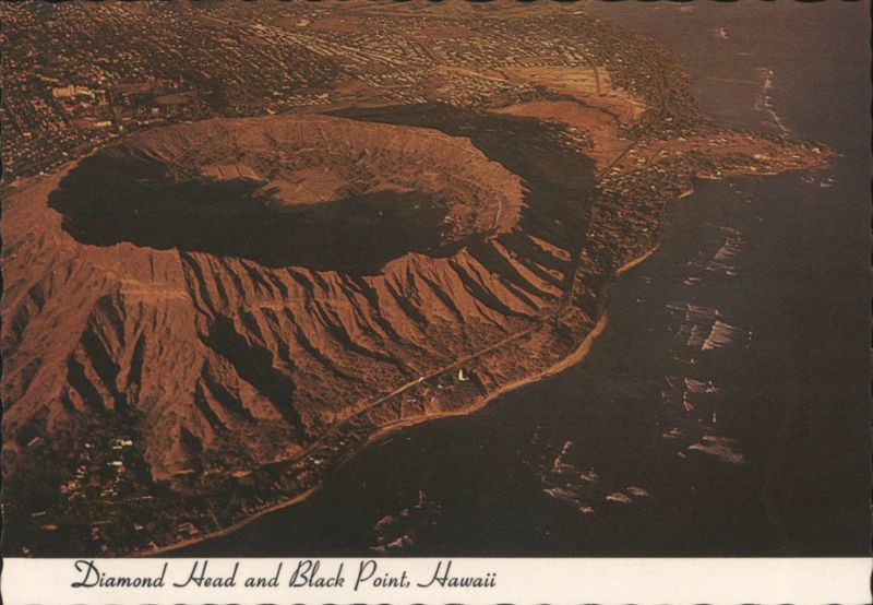 Diamond Head and Black Point, Aerial View, Oahu Hawaii