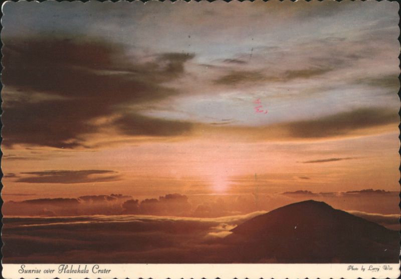 Sunrise over Haleakala Crater, Island of Maui, HI Hawaii
