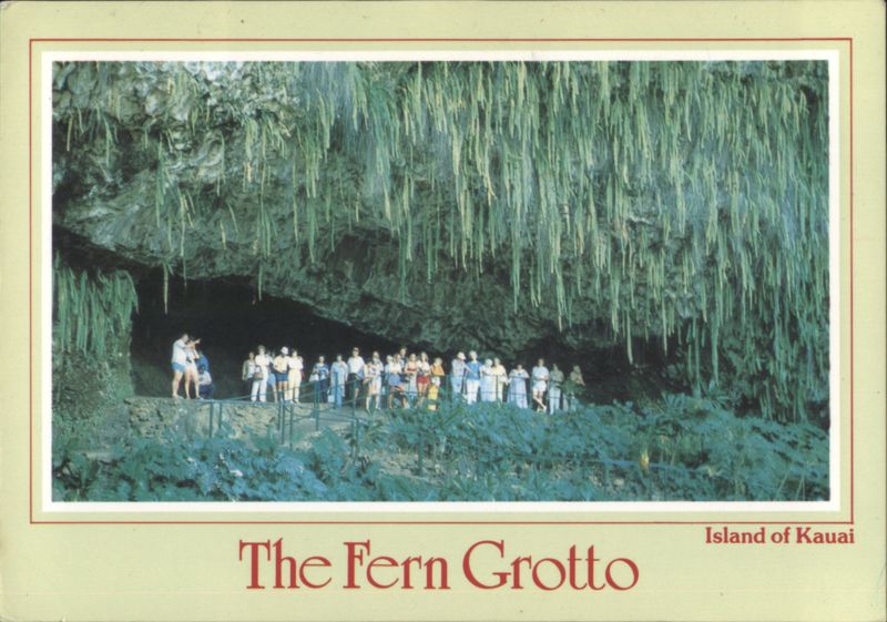 The Fern Grotto, Island of Kauai, Hawaii