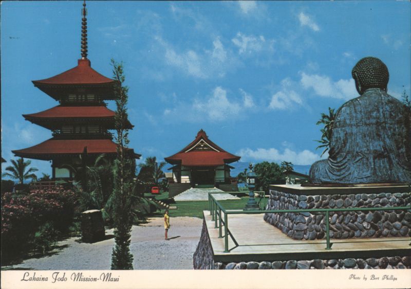 Lahaina Jodo Mission Pagoda and Great Buddha Statue Hawaii