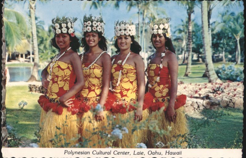 Polynesian Cultural Center Dancers, Laie, Oahu, Hawaii