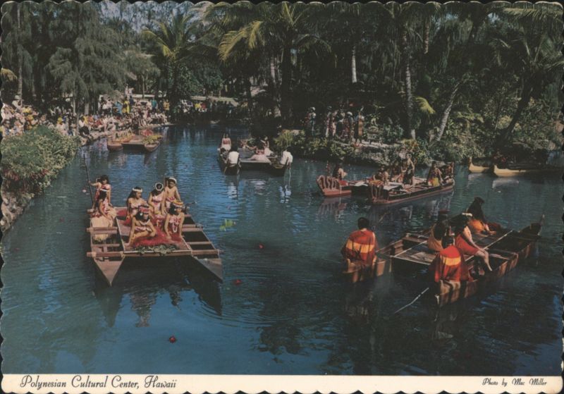 Polynesian Cultural Center Pageant of the Long Canoes Laie Hawaii