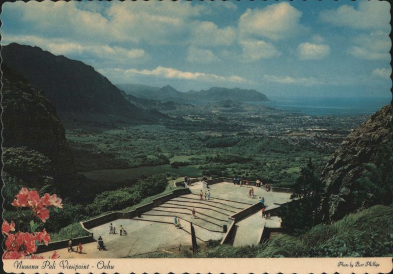 Nuuanu Pali Lookout Viewpoint, Oahu, HI Hawaii Bert Phillips