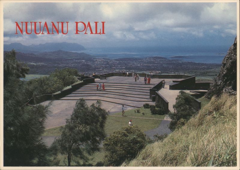 Nuuanu Pali Lookout View, Honolulu, HI Hawaii Dick Young