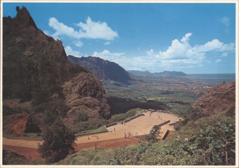 Pali Lookout View, Oahu, Site of King Kamehameha Battle Honolulu Hawaii