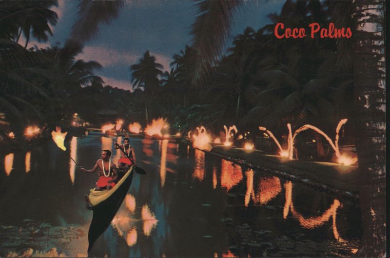 Coco Palms Hawaiian Pageantry Torch Ceremony, Lihue
