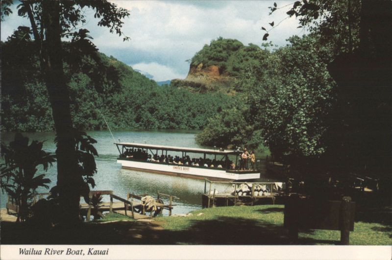Smith's Boat on Wailua River, Kauai Hawaii