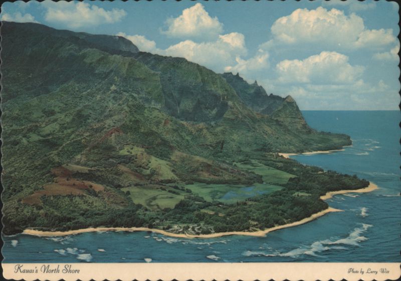 Kauai's North Shore, Haena and Bali Hai Ridge Aerial View Hawaii