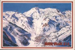 Squaw Valley U.S.A. Ski Resort Map, Olympic Winter Games 1960 Postcard