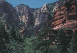 Cliffs Above Oak Creek Canyon, Sedona, AZ Postcard