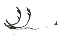 Uiva poro (Swimming reindeer) by Reidar Särestöniemi Postcard