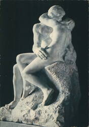 Auguste Rodin, Le Baiser (The Kiss), Marble Sculpture Postcard