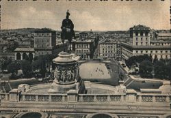 Roma Piazza Venezia, Monument to Victor Emmanuel II Postcard
