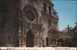 Mission Inn Chapel Entrance and Courtyard Postcard