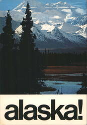 Mt. McKinley 'Mighty Mack' Landscape ALASKA! Postcard