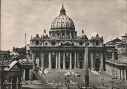 St. Peter's Basilica & Piazza S. Pietro, Rome Postcard
