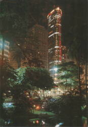 Terraço Itália Restaurant Night View, São Paulo, Brasil Postcard