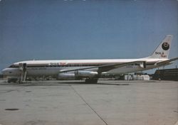 PACIFIC EAST AIR Sea & Sun Douglas DC-8-62 N3931G Postcard