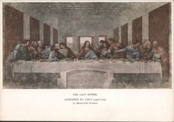 The Last Supper by Leonardo da Vinci, S. Maria della Grazie Postcard