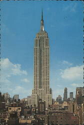 Empire State Building, New York City Skyline View Postcard