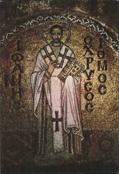 St. John Chrysostom Mosaic, Hagia Sophia, Istanbul Postcard