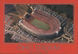 OHIO STADIUM Aerial View, Home of the Buckeyes Postcard